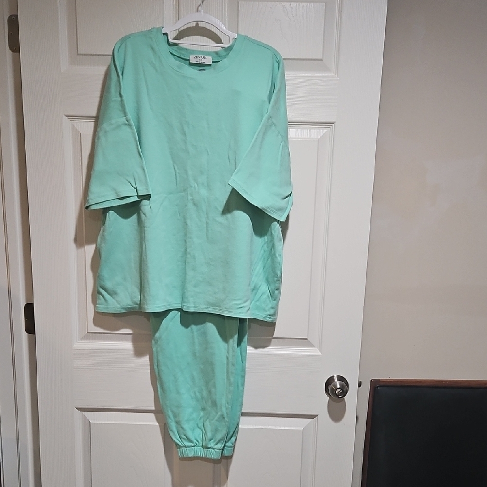 Mint Green Women's Sweat Set